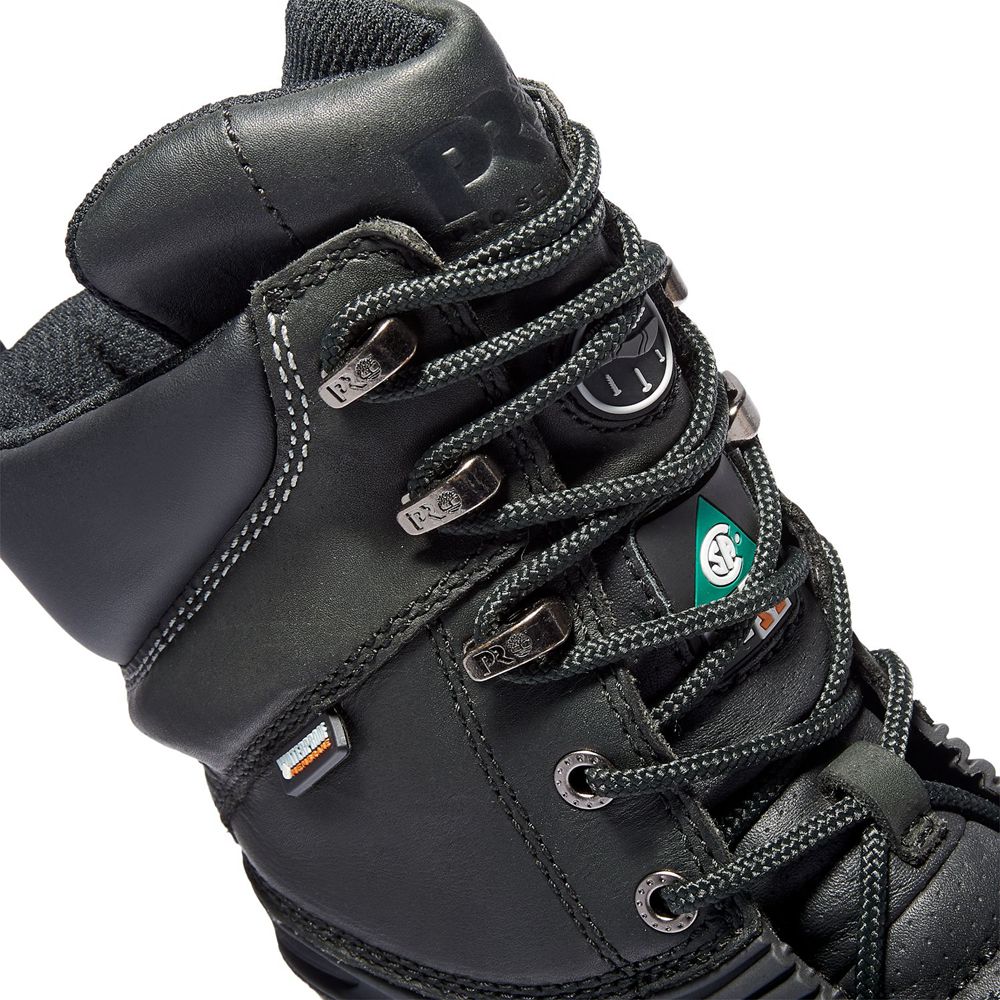 Botas Masculino - Timberland Pro 10\" Gravel Pit Steel Toe Mining - LHMVP9624 - Pretas